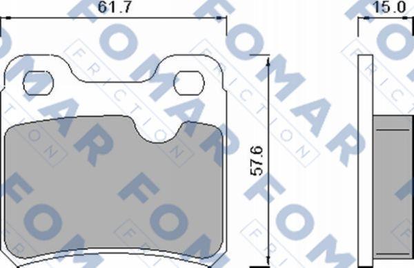 FOMAR Friction FO 445981 - Əyləc altlığı dəsti, əyləc diski furqanavto.az