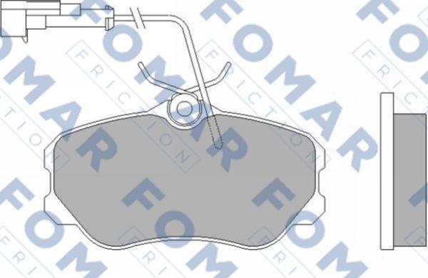 FOMAR Friction FO 455881 - Əyləc altlığı dəsti, əyləc diski furqanavto.az