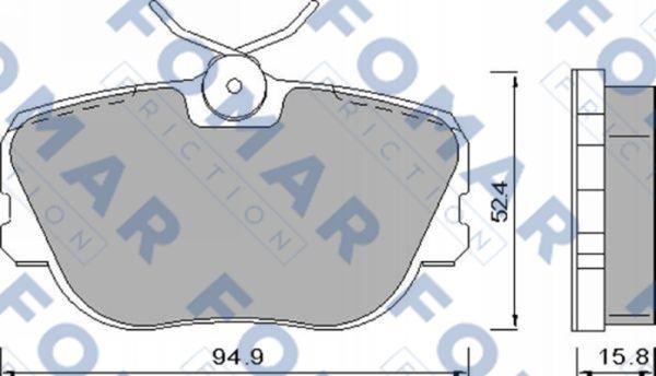 FOMAR Friction FO 450181 - Əyləc altlığı dəsti, əyləc diski furqanavto.az