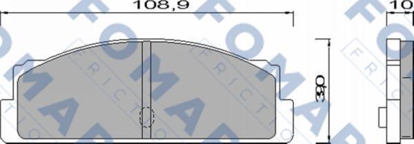 FOMAR Friction FO 451585 - Əyləc altlığı dəsti, əyləc diski furqanavto.az