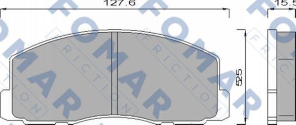 FOMAR Friction FO 439681 - Əyləc altlığı dəsti, əyləc diski furqanavto.az