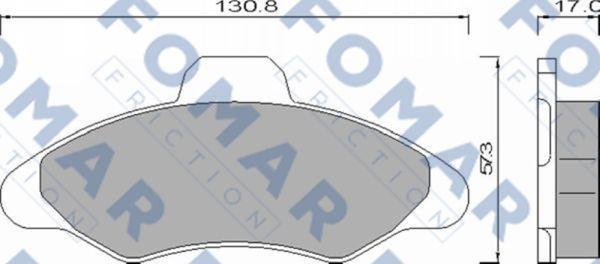 FOMAR Friction FO 432481 - Əyləc altlığı dəsti, əyləc diski furqanavto.az