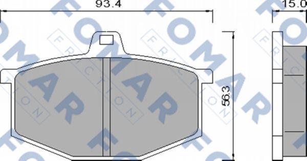 FOMAR Friction FO 424781 - Əyləc altlığı dəsti, əyləc diski furqanavto.az