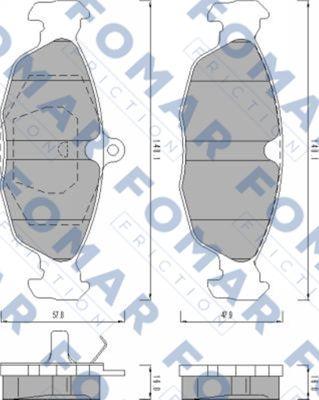 FOMAR Friction FO 470081 - Əyləc altlığı dəsti, əyləc diski furqanavto.az