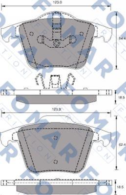 FOMAR Friction FO 692181 - Əyləc altlığı dəsti, əyləc diski furqanavto.az