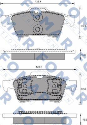 FOMAR Friction FO 686781 - Əyləc altlığı dəsti, əyləc diski furqanavto.az