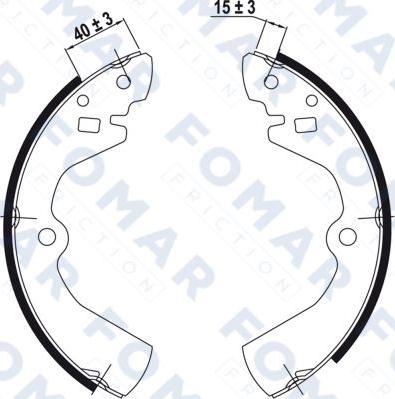 FOMAR Friction FO 0453 - Əyləc Başlığı Dəsti furqanavto.az