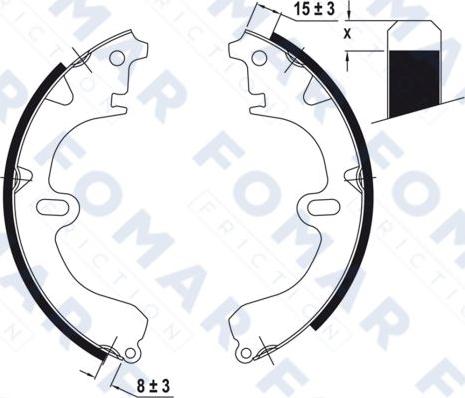 FOMAR Friction FO 0406 - Əyləc Başlığı Dəsti furqanavto.az