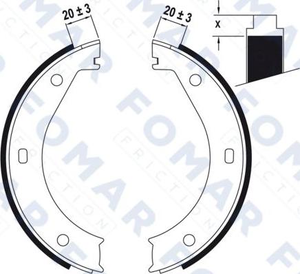 FOMAR Friction FO 0423 - Əyləc Başlığı Dəsti furqanavto.az