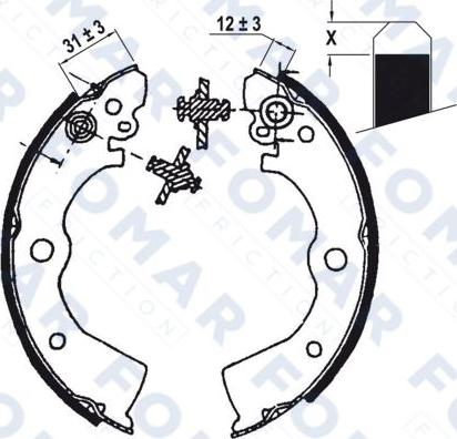 FOMAR Friction FO 0559 - Əyləc Başlığı Dəsti furqanavto.az