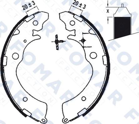 FOMAR Friction FO 0565 - Əyləc Başlığı Dəsti furqanavto.az