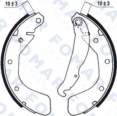 FOMAR Friction FO 0563 - Əyləc Başlığı Dəsti furqanavto.az