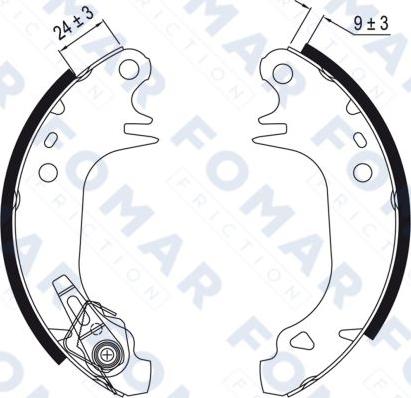 FOMAR Friction FO 0508 - Əyləc Başlığı Dəsti furqanavto.az