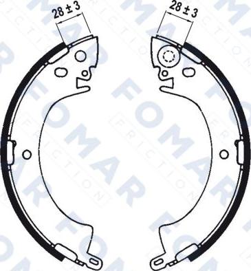 FOMAR Friction FO 0533 - Əyləc Başlığı Dəsti furqanavto.az