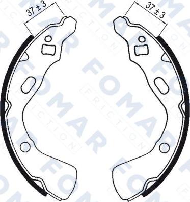 FOMAR Friction FO 0527 - Əyləc Başlığı Dəsti furqanavto.az