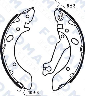 FOMAR Friction FO 0576 - Əyləc Başlığı Dəsti furqanavto.az