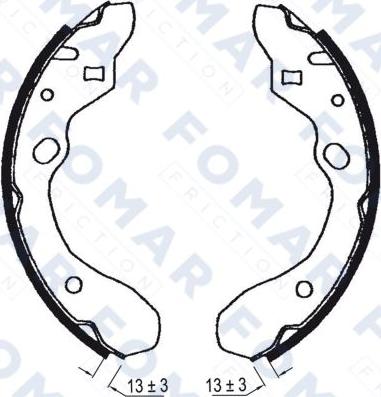 FOMAR Friction FO 0603 - Əyləc Başlığı Dəsti furqanavto.az