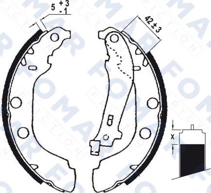 FOMAR Friction FO 0631 - Əyləc Başlığı Dəsti furqanavto.az