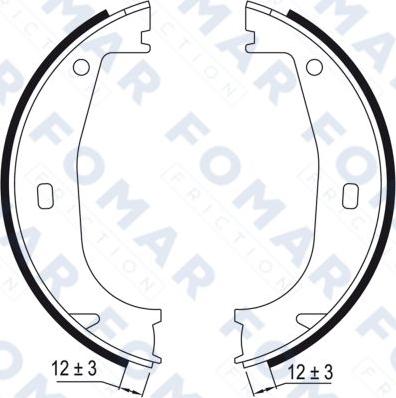 FOMAR Friction FO 0626 - Əyləc Başlığı Dəsti furqanavto.az