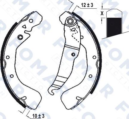 FOMAR Friction FO 0672 - Əyləc Başlığı Dəsti furqanavto.az