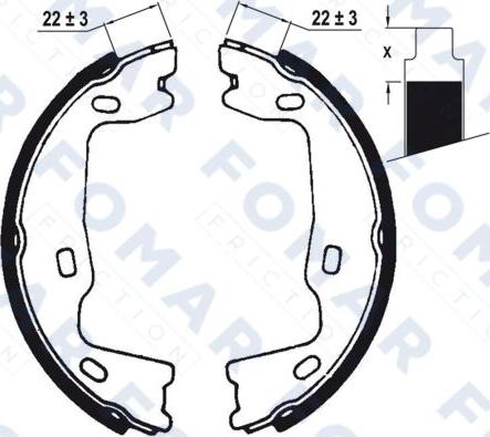 FOMAR Friction FO 0347 - Əyləc Başlığı Dəsti furqanavto.az