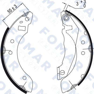 FOMAR Friction FO 0364 - Əyləc Başlığı Dəsti furqanavto.az