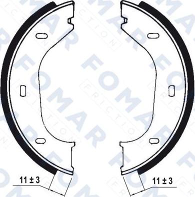 FOMAR Friction FO 0318 - Əyləc Başlığı Dəsti furqanavto.az