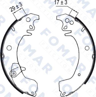 FOMAR Friction FO 0371 - Əyləc Başlığı Dəsti furqanavto.az