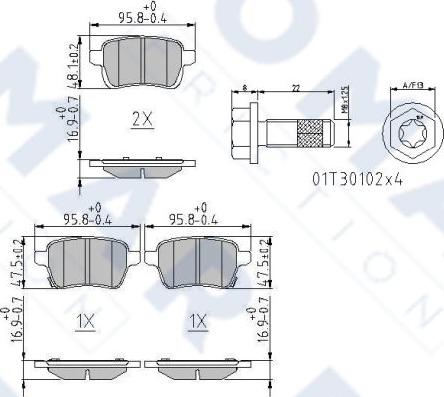 FOMAR Friction FO 268881 - Əyləc altlığı dəsti, əyləc diski furqanavto.az