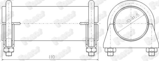 Fonos 86041 - Boru birləşdiricisi, egzoz sistemi furqanavto.az