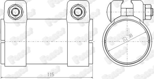 Fonos 86138 - Boru birləşdiricisi, egzoz sistemi furqanavto.az