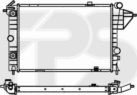 FPS 52 A285 - Radiator, mühərrikin soyudulması furqanavto.az