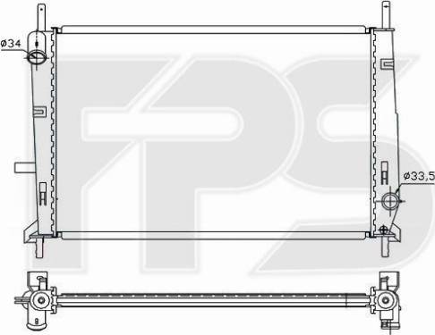 FPS 28 A162 - Radiator, mühərrikin soyudulması furqanavto.az