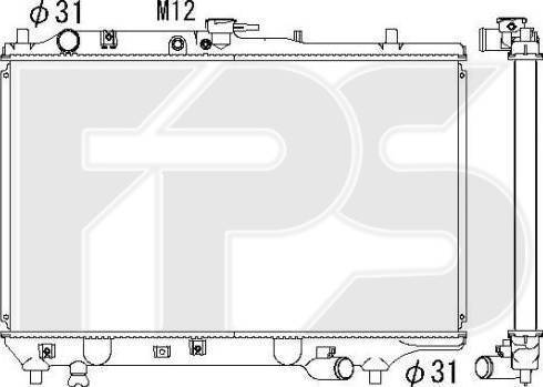 FPS FP 44 A1378 - Radiator, mühərrikin soyudulması furqanavto.az