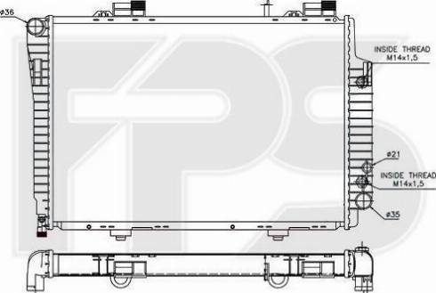 FPS FP 46 A976 - Radiator, mühərrikin soyudulması furqanavto.az