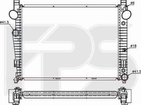 FPS FP 46 A973-X - Radiator, mühərrikin soyudulması furqanavto.az