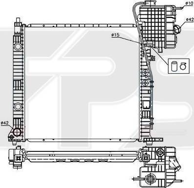 FPS FP 46 A1009-X - Radiator, mühərrikin soyudulması furqanavto.az