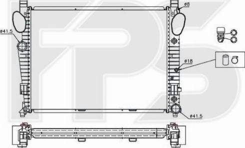 FPS FP 46 A1001 - Radiator, mühərrikin soyudulması furqanavto.az