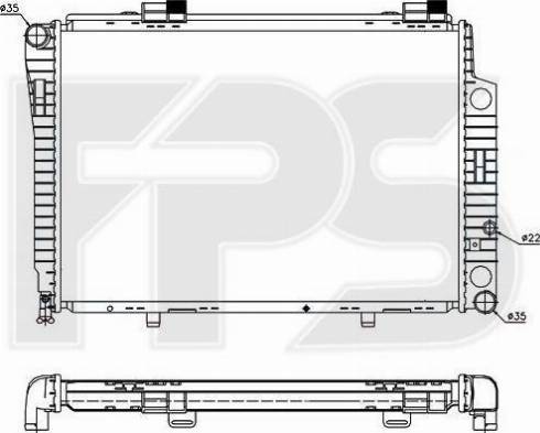 FPS FP 46 A204 - Radiator, mühərrikin soyudulması furqanavto.az