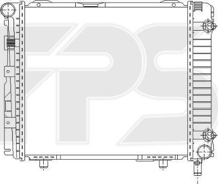 FPS FP 46 A208 - Radiator, mühərrikin soyudulması furqanavto.az