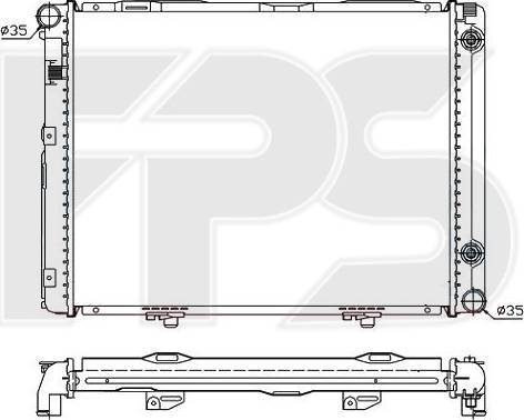 FPS FP 46 A203 - Radiator, mühərrikin soyudulması furqanavto.az