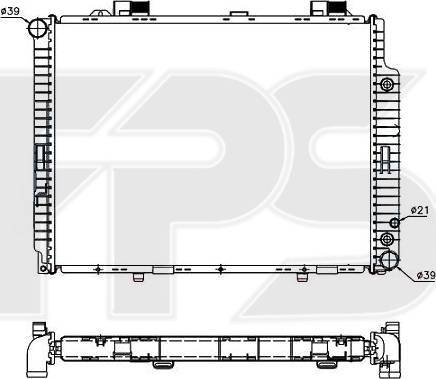 FPS FP 46 A236 - Radiator, mühərrikin soyudulması furqanavto.az