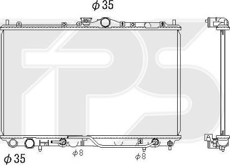 FPS FP 48 A567 - Radiator, mühərrikin soyudulması furqanavto.az