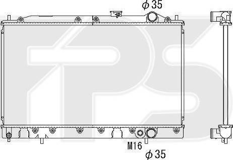 FPS FP 48 A1043 - Radiator, mühərrikin soyudulması furqanavto.az