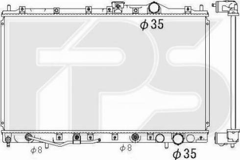 FPS FP 48 A1354 - Radiator, mühərrikin soyudulması furqanavto.az