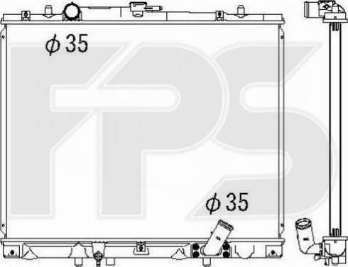 FPS FP 48 A1356-X - Radiator, mühərrikin soyudulması furqanavto.az