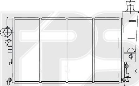 FPS FP 54 A1114 - Radiator, mühərrikin soyudulması furqanavto.az