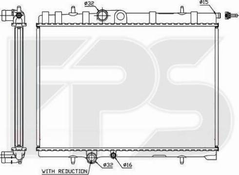 FPS FP 54 A1118-X - Radiator, mühərrikin soyudulması furqanavto.az