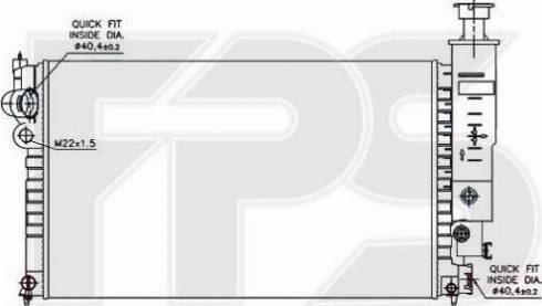 FPS FP 54 A339-X - Radiator, mühərrikin soyudulması furqanavto.az