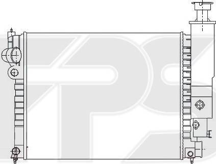 FPS FP 54 A338 - Radiator, mühərrikin soyudulması furqanavto.az